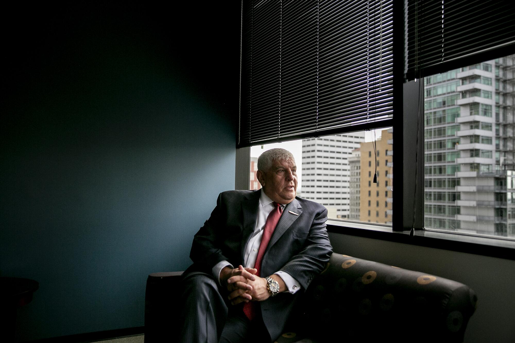 Hasan Ikhrata, executive director of the San Diego Association of Governments, poses for a portrait 