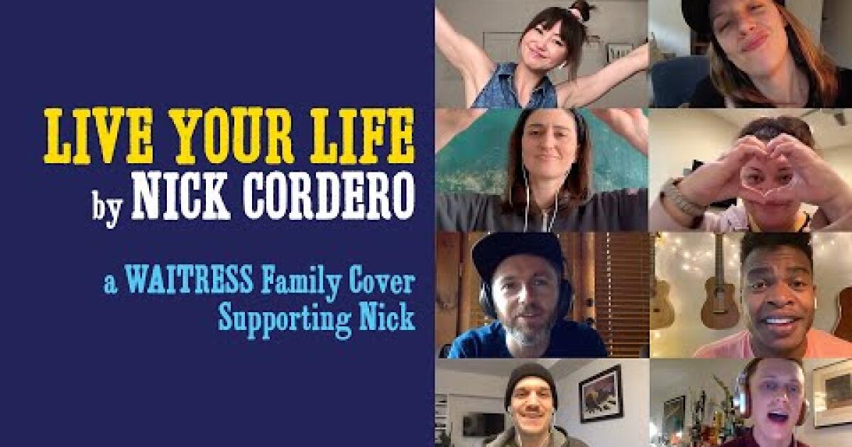 Broadway's 'Waitress' cast performs Nick Cordero's 'Live Your Life