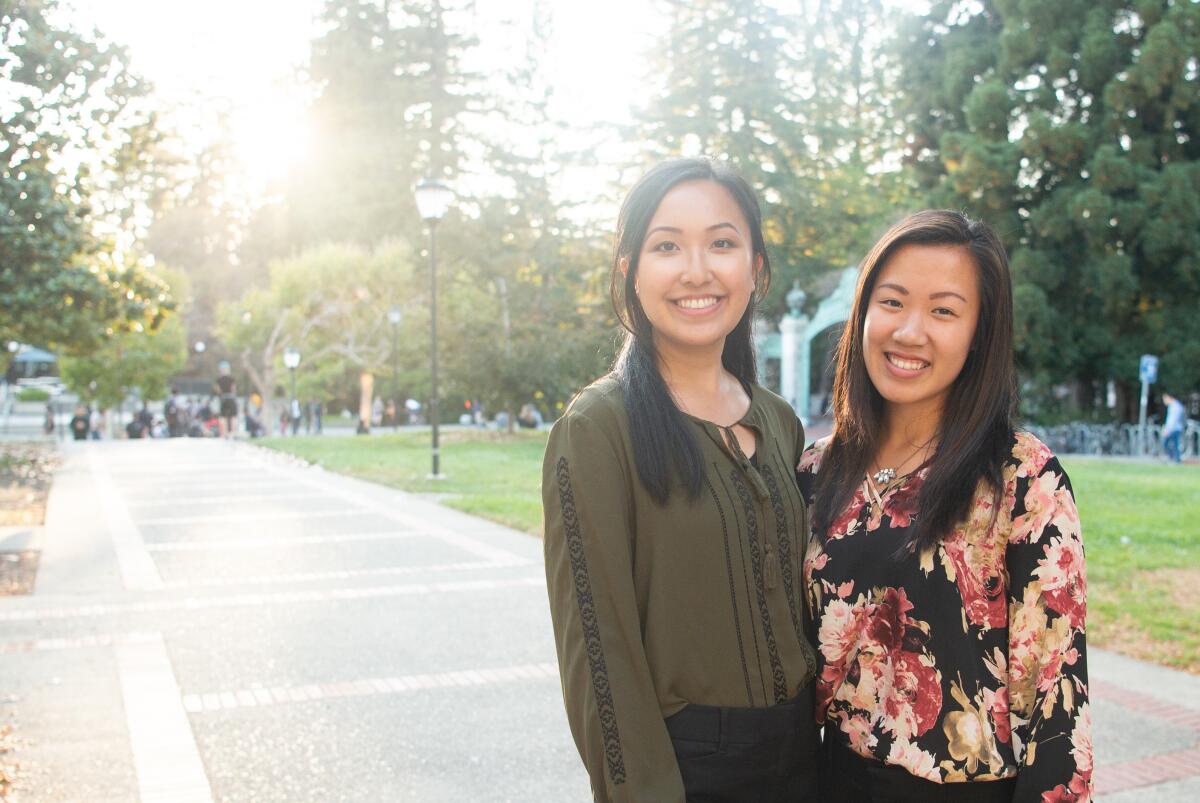 UC Berkeley students Jenny Zhou and Belle Lau