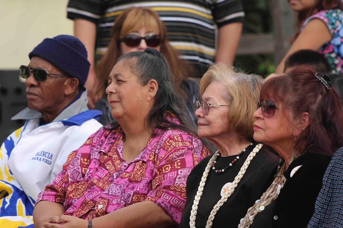 People seated at an event