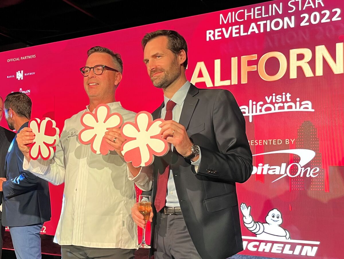 El chef-director de Addison, William Bradley, recibe su tercera estrella Michelin 