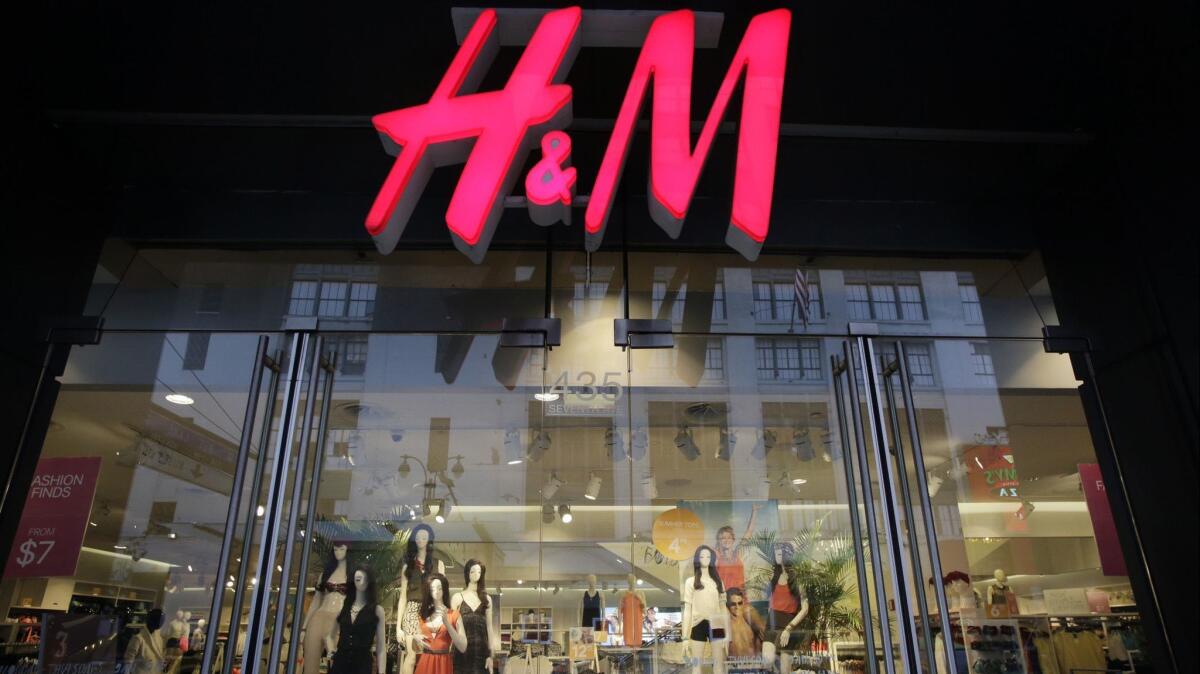 An H&M store in New York on May 31, 2013.