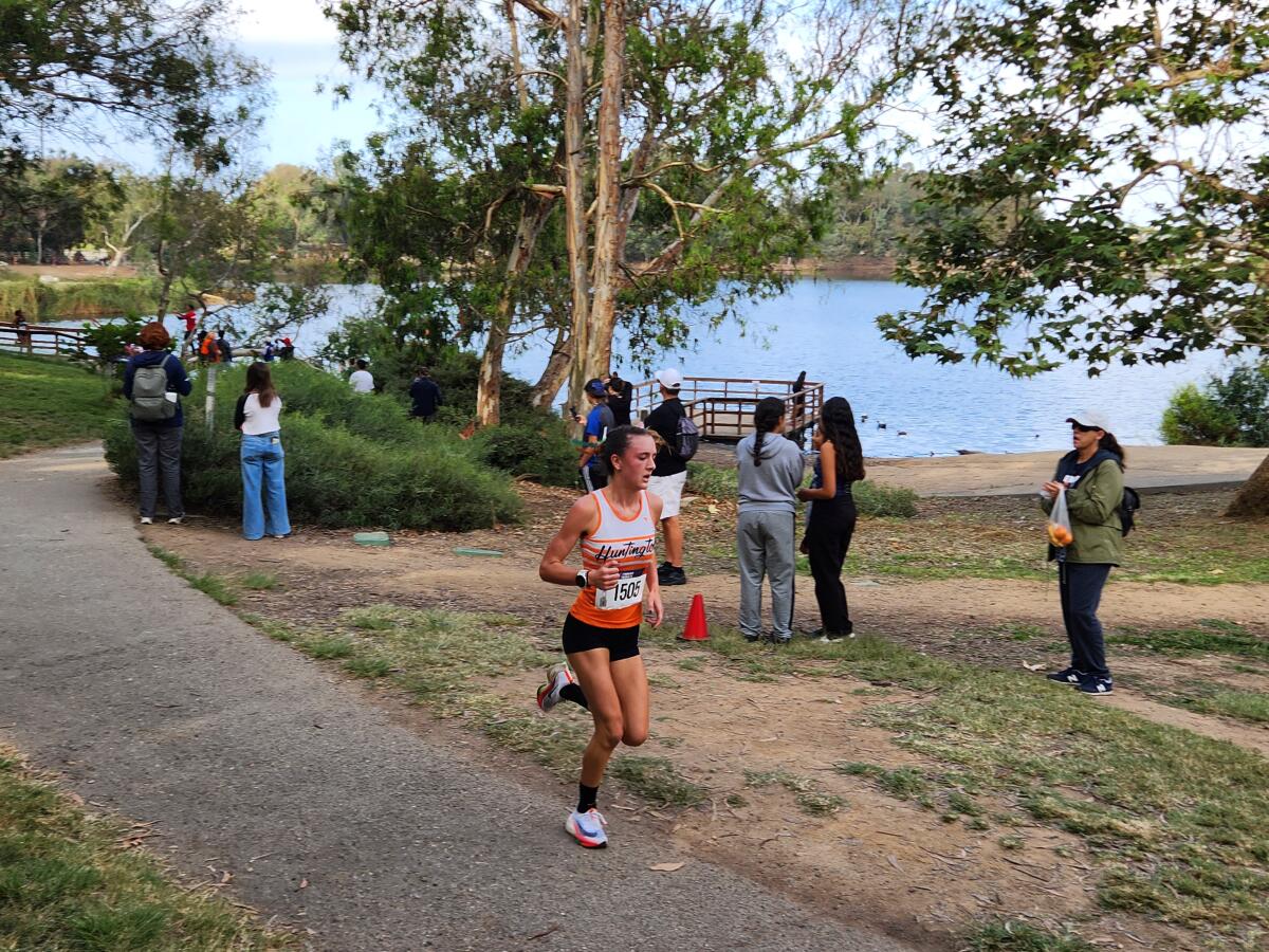 Huntington Beach senior Makenzie McRae finished second in the Central Park Invitational on Sept. 30.