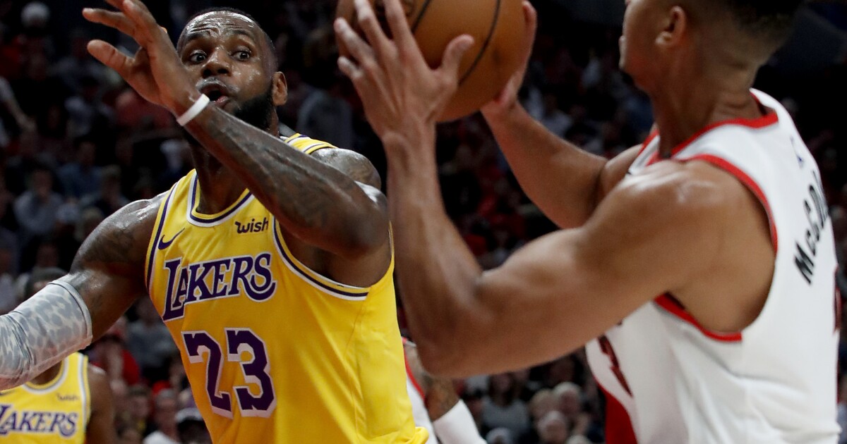 Lakers Vs Trail Blazers How The Teams Match Up For Game 1 Los Angeles Times