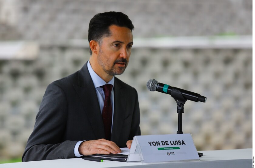 Yon de Luisa, president of Mexico's soccer federation.