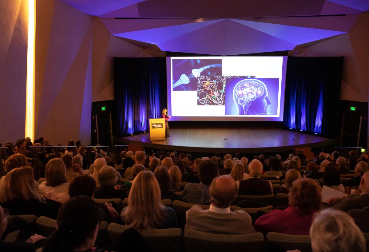 The Scripps Research Front Row lecture series will return in person next month in La Jolla.