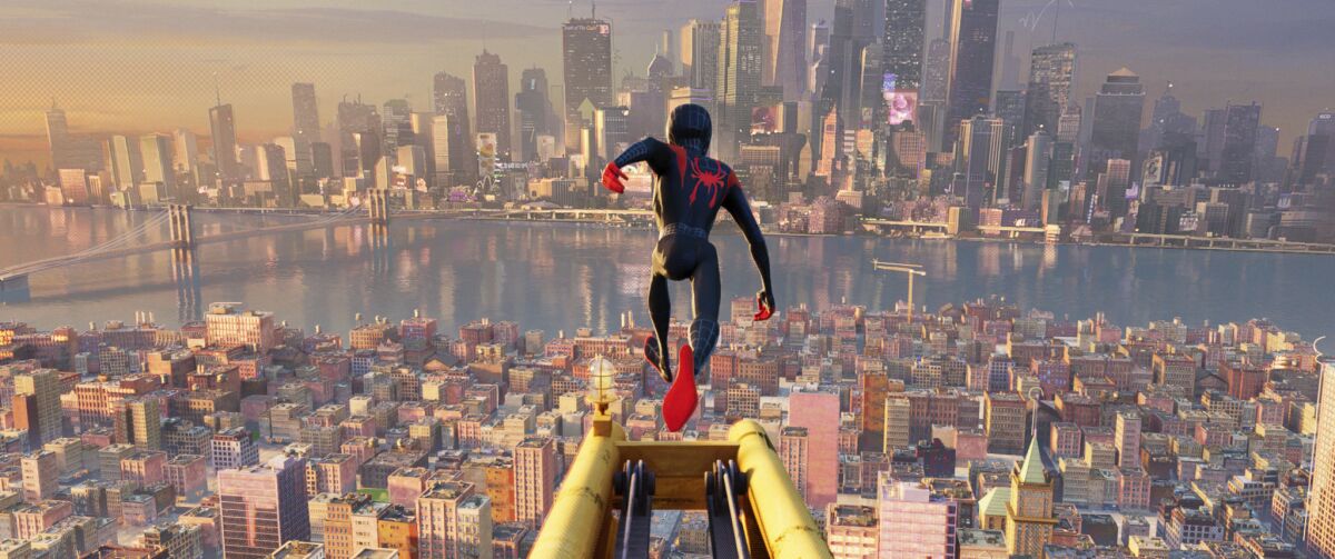 A scene from "Spider-Man: Into the Spider-Verse."