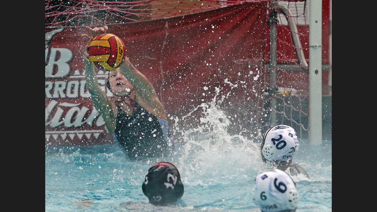 Photo Gallery: Crescenta Valley vs. Burroughs Pacific League girls' water polo