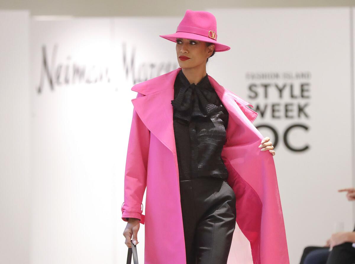 A runway presentation fashion show took place at the Neiman Marcus store.