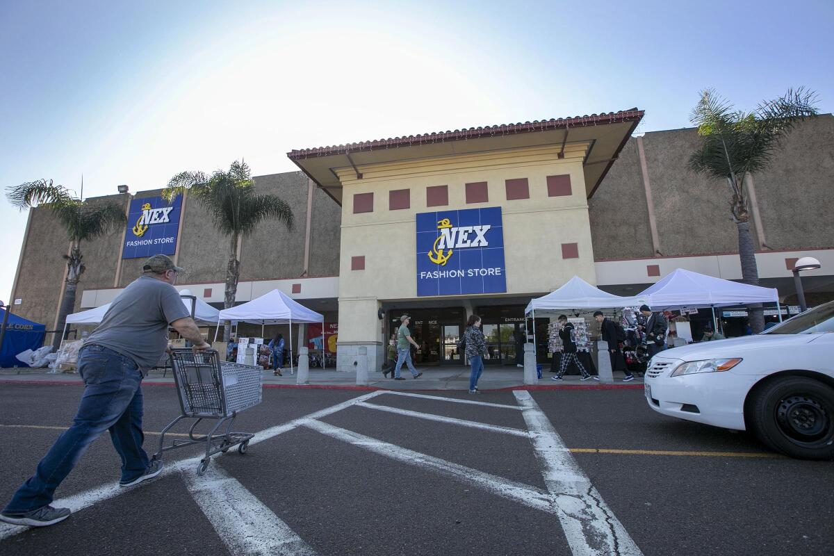 With an upcoming change in eligibility requirements, more people will be able to shop at Navy Exchanges like this one at Naval Station San Diego.