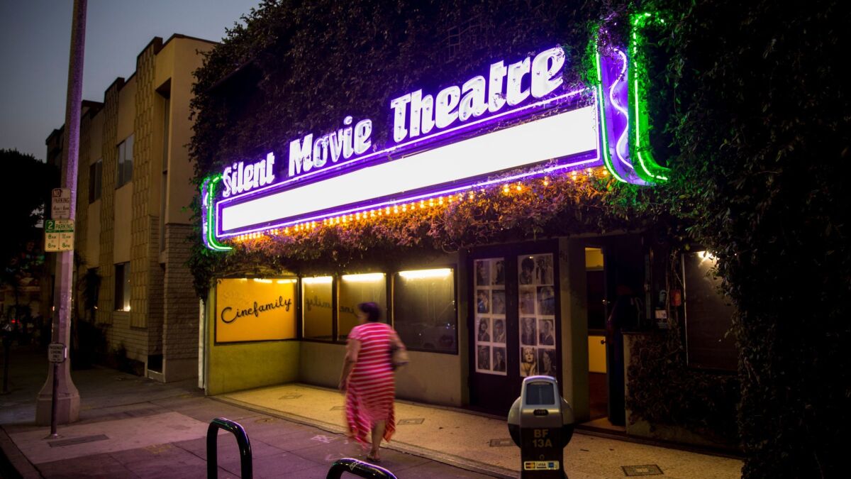 The Silent Movie Theatre, at 611 N. Fairfax Ave. in Los Angeles, was home to Cinefamily.