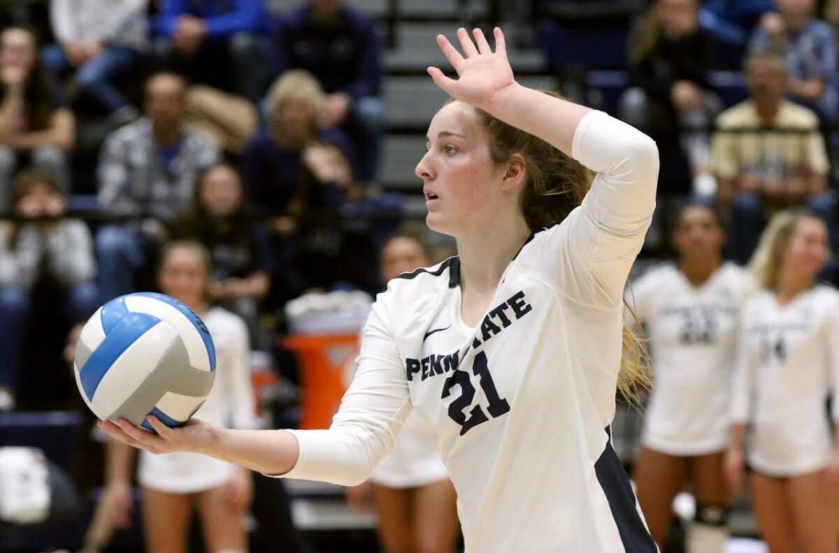 Torrey Pines alum Macall Peed is a libero/defensive specialist for nationally-ranked Penn State.