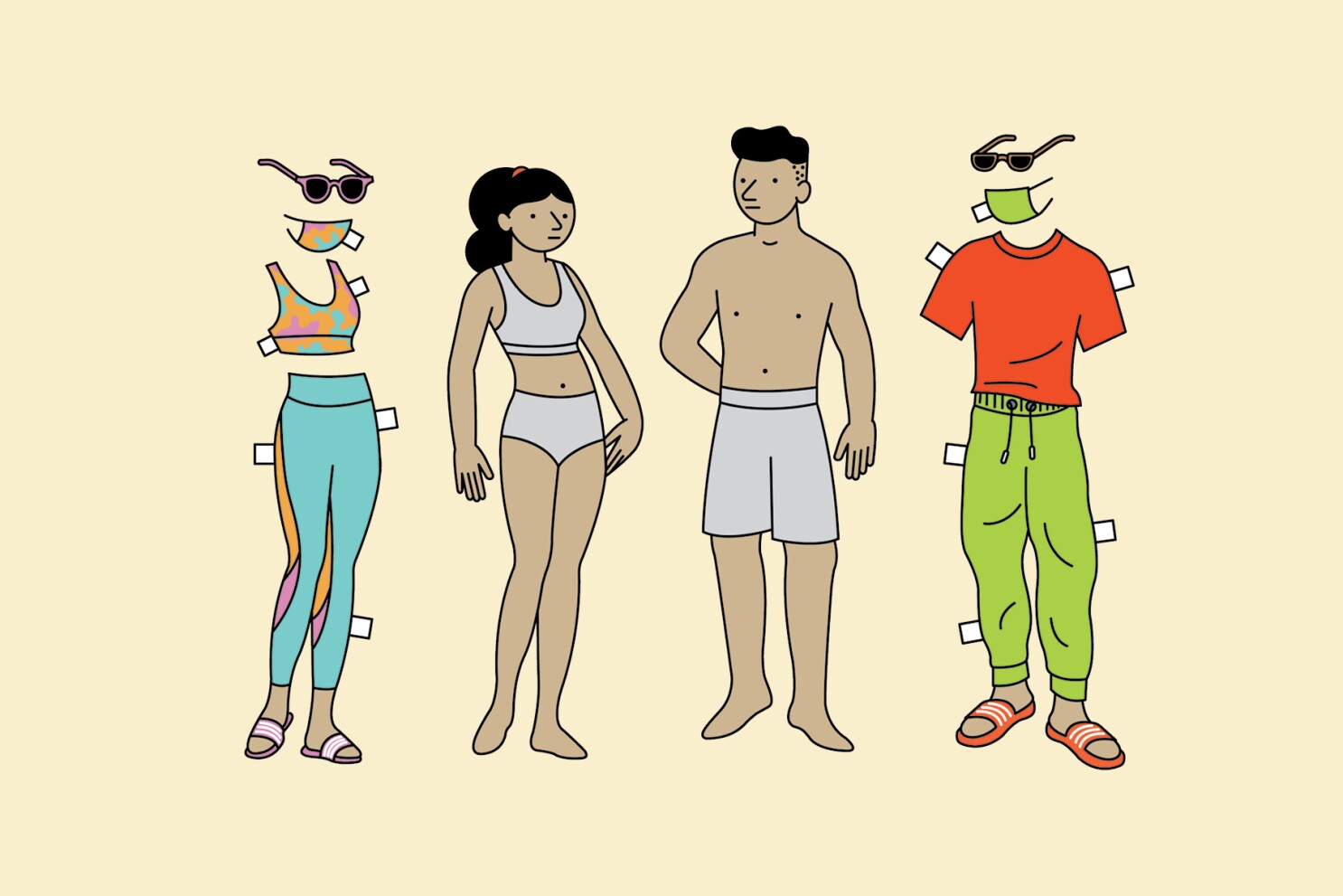 Quarantine Games Become A Stylist With Paper Dolls Los Angeles Times