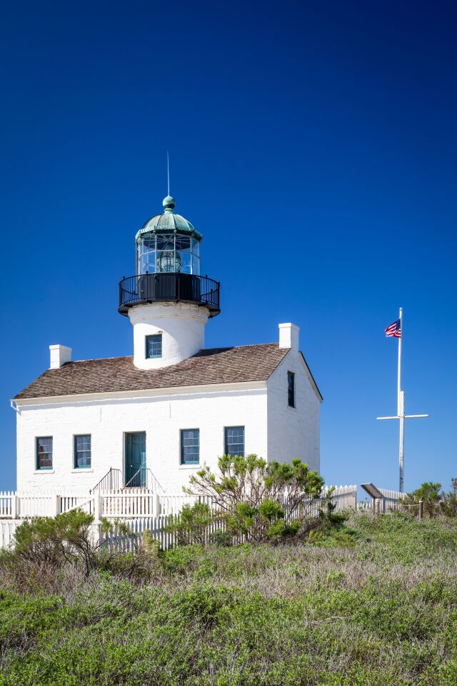 The Old Point Loma Lighthouse is one of the main attractions for visitors to Cabrillo National Monument.