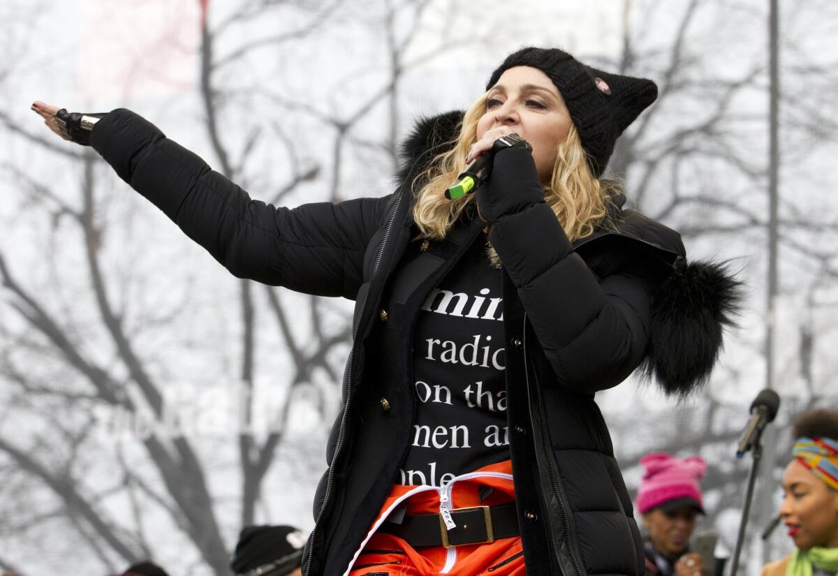 While Fox News on Saturday downplayed scenes of marches happening around the world, it did show Madonna's performance at the Women's March on Washington.