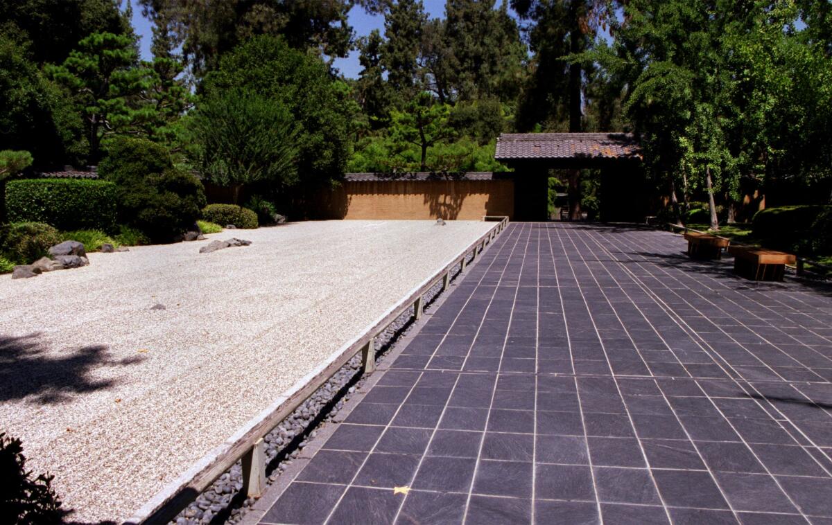 The Zen Garden at the Huntington Botanical Gardens in San Marino.