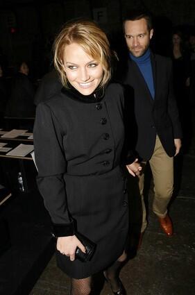 "Ugly Betty's" Becki Newton and her husband Chris Diamantopoulos at the Rag and Bone fall 2009 New York Fashion Week.