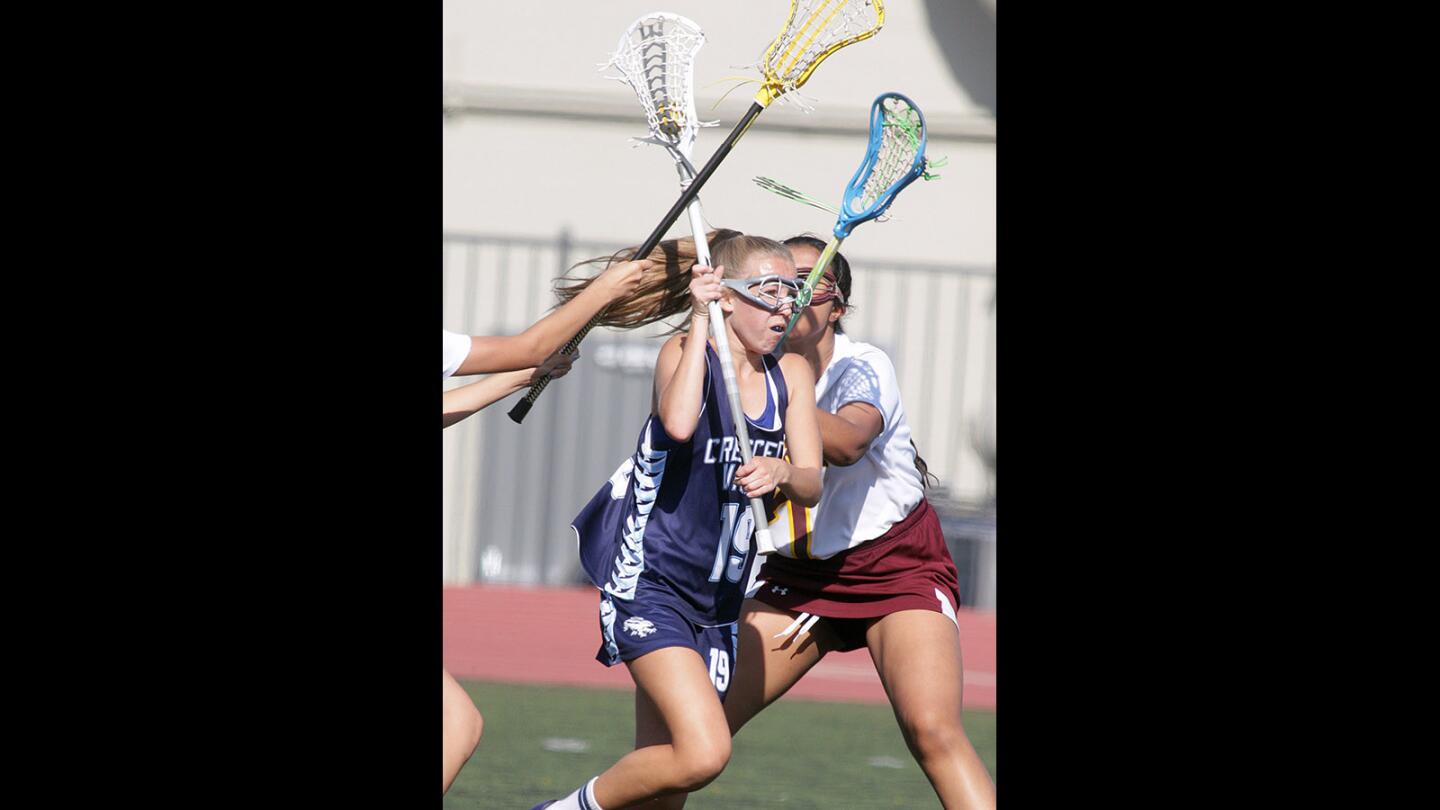 Photo Gallery: Crescenta Valley vs. La Cañada girls' lacrosse