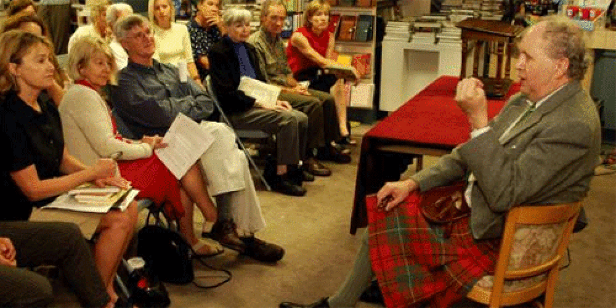 Alexander McCall Smith describes his inspiration for the "No. 1 Ladies' Detective Agency' series to an audience in 2004 at Warwick's Bookstore in La Jolla.