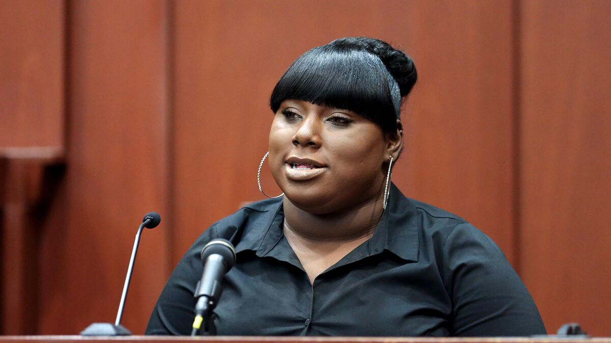 Rachel Jeantel, who was on the phone with Trayvon Martin just before he died.