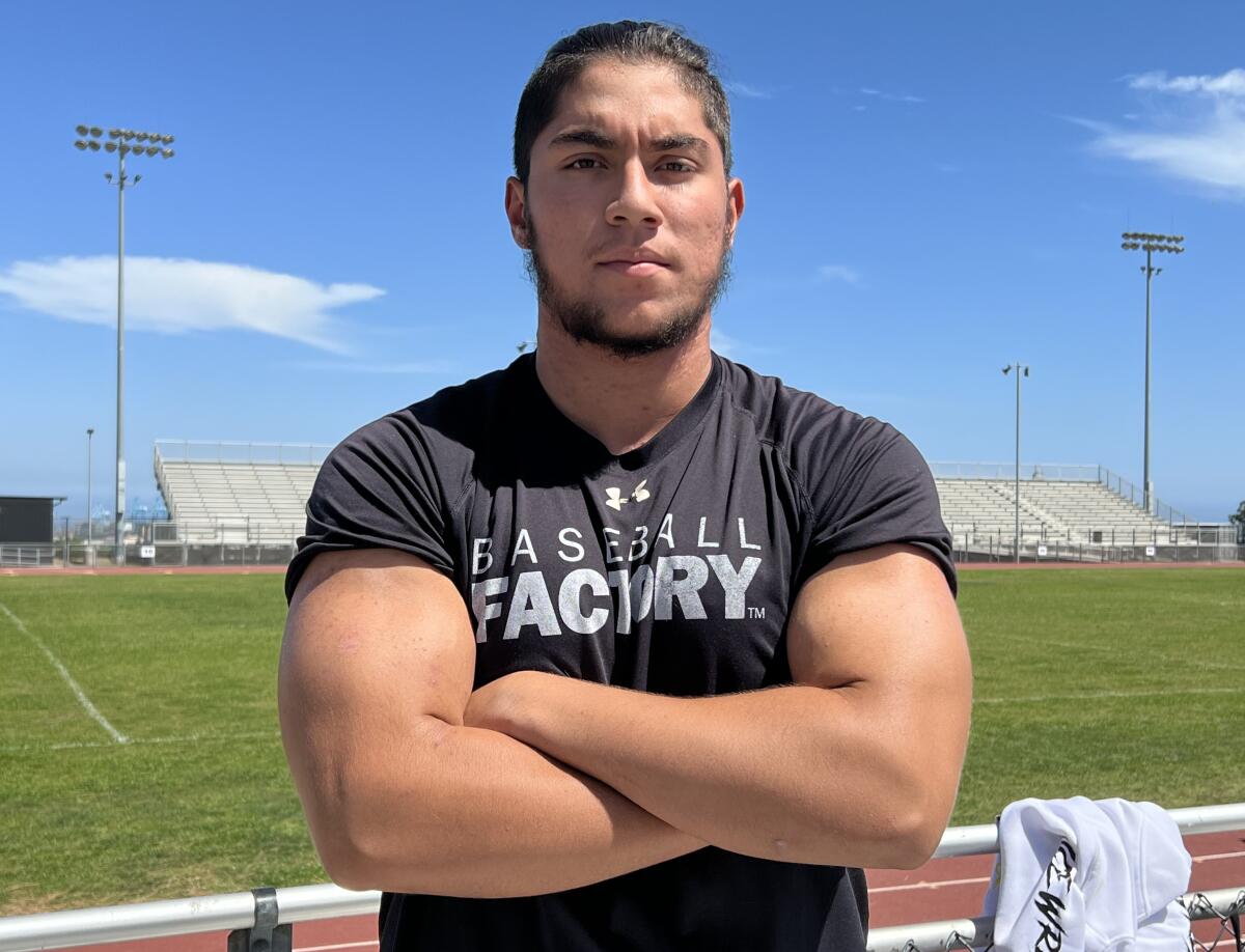 San Pedro tight end/defensive lineman Nick Fernandez.