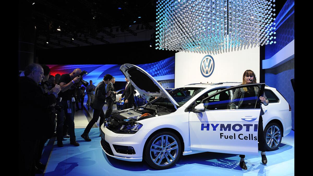 Volkswagen Golf SportWagen HyMotion at the 2014 Los Angeles Auto Show.