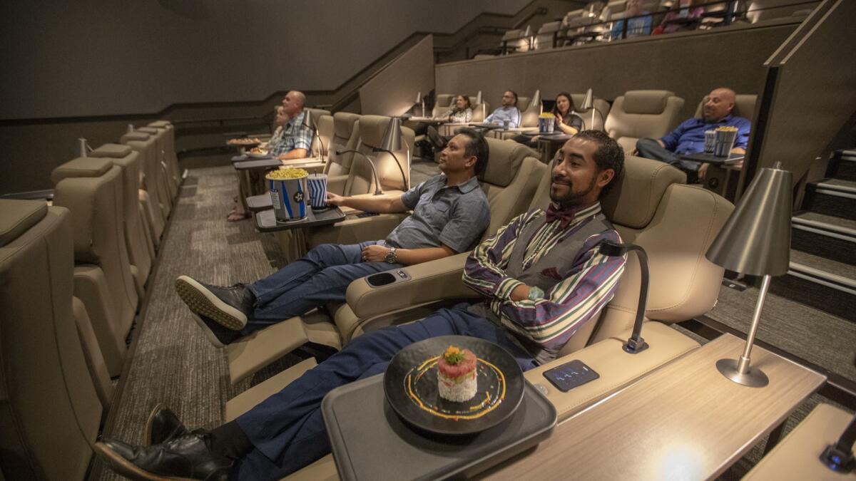 A view of Cinepolis Luxury Cinemas newest movie theater, The Bay Theatre by Cinépolis Luxury Cinemas, in Palisades Village.