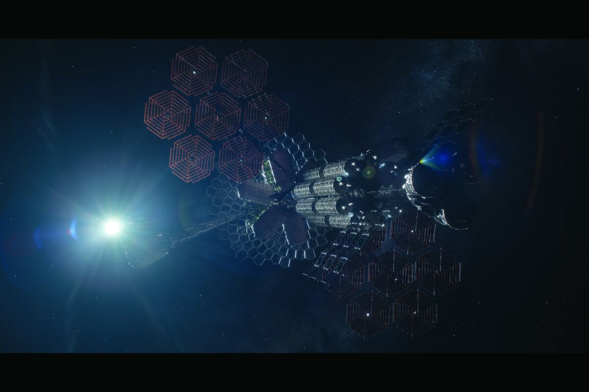 The Aether spacecraft in "The Midnight Sky.