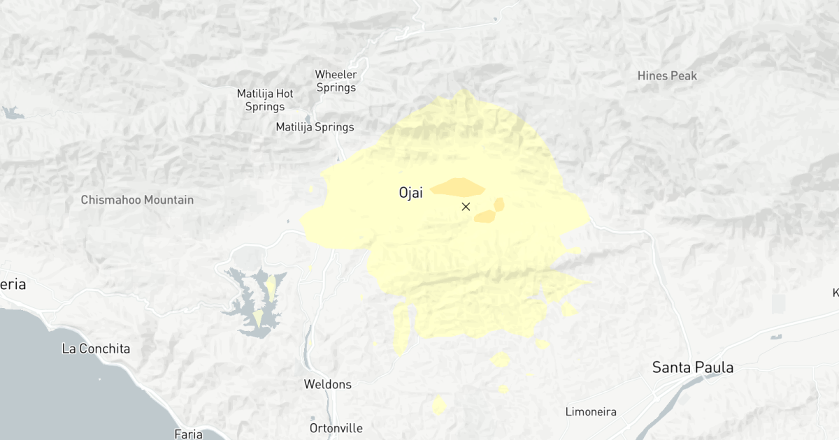 Tremblement de terre : Un tremblement de terre de magnitude 5,1 a frappé la région d’Ojai