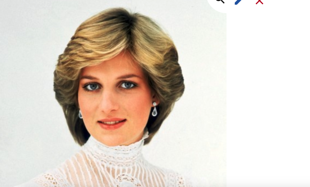 Retrato de Lady Diana Spencer.