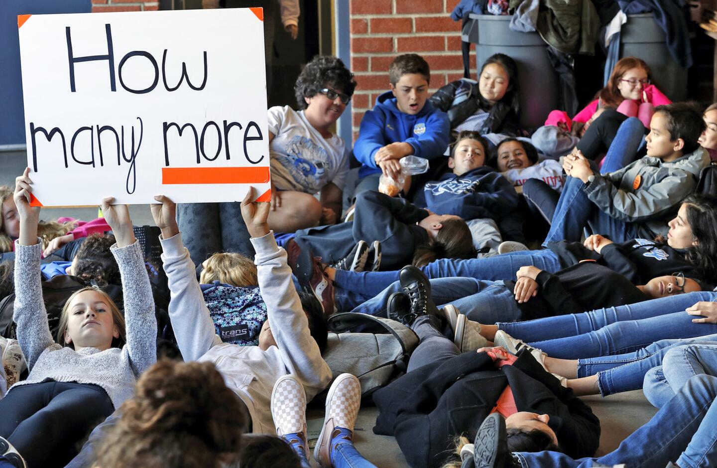 Photo Gallery: Rosemont Middle School “Die-Inevent" for stricter gun laws