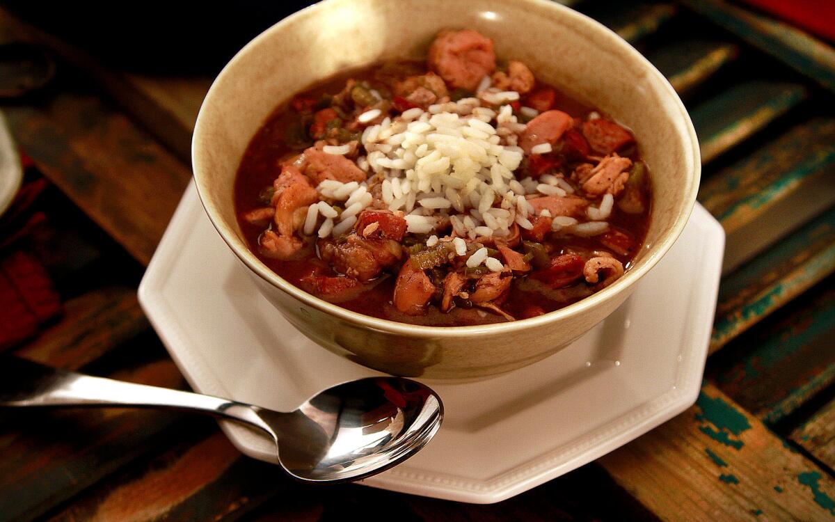 Chicken and andouille smoked sausage gumbo