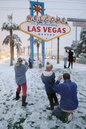 Winter storm hits Las Vegas
