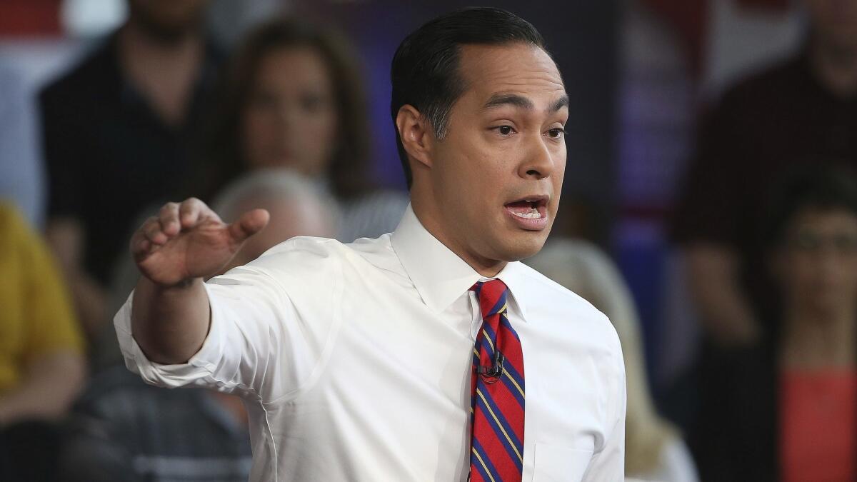 Democratic presidential candidate Julian Castro says he can end chronic homelessness by 2028.