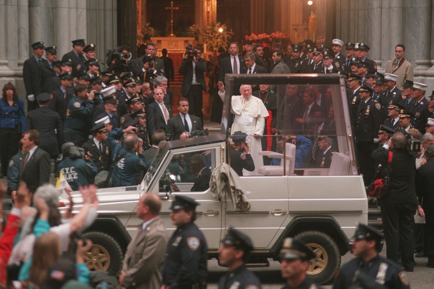 Pope John Paul II at St. Patrick's Cathedral