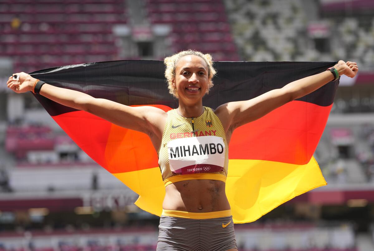 La carismática alemana Malaika Mihambo 