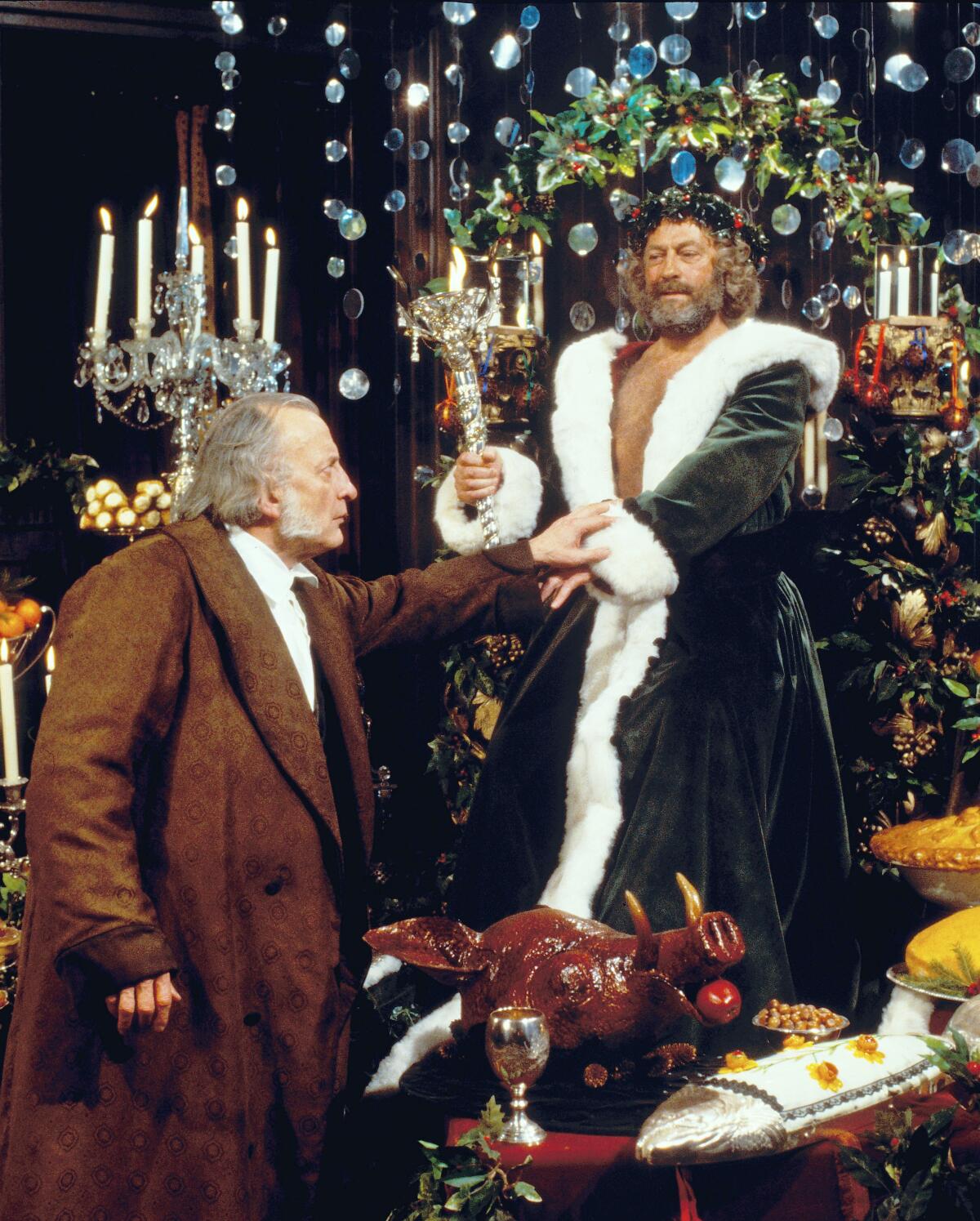George C. Scott, left, and Edward Woodward  in “A Christmas Carol” (1984)