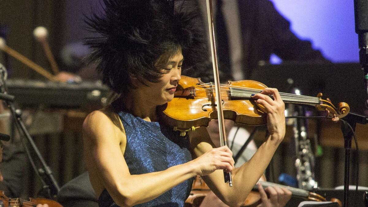 Soloist Jennifer Koh performs Gyorgy Ligeti's Violin Concerto at the Soraya in Northridge on Friday night — and she'll try to repeat the feat Saturday and Sunday at different venues.