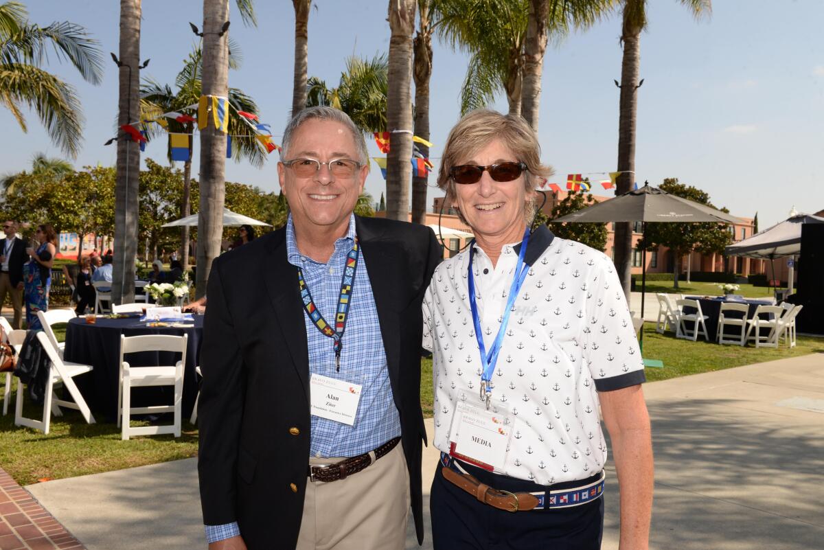 Alan Ziter, executive director of the NTC Foundation, poses with Toni Robin of TR/PR at an event in 2017.