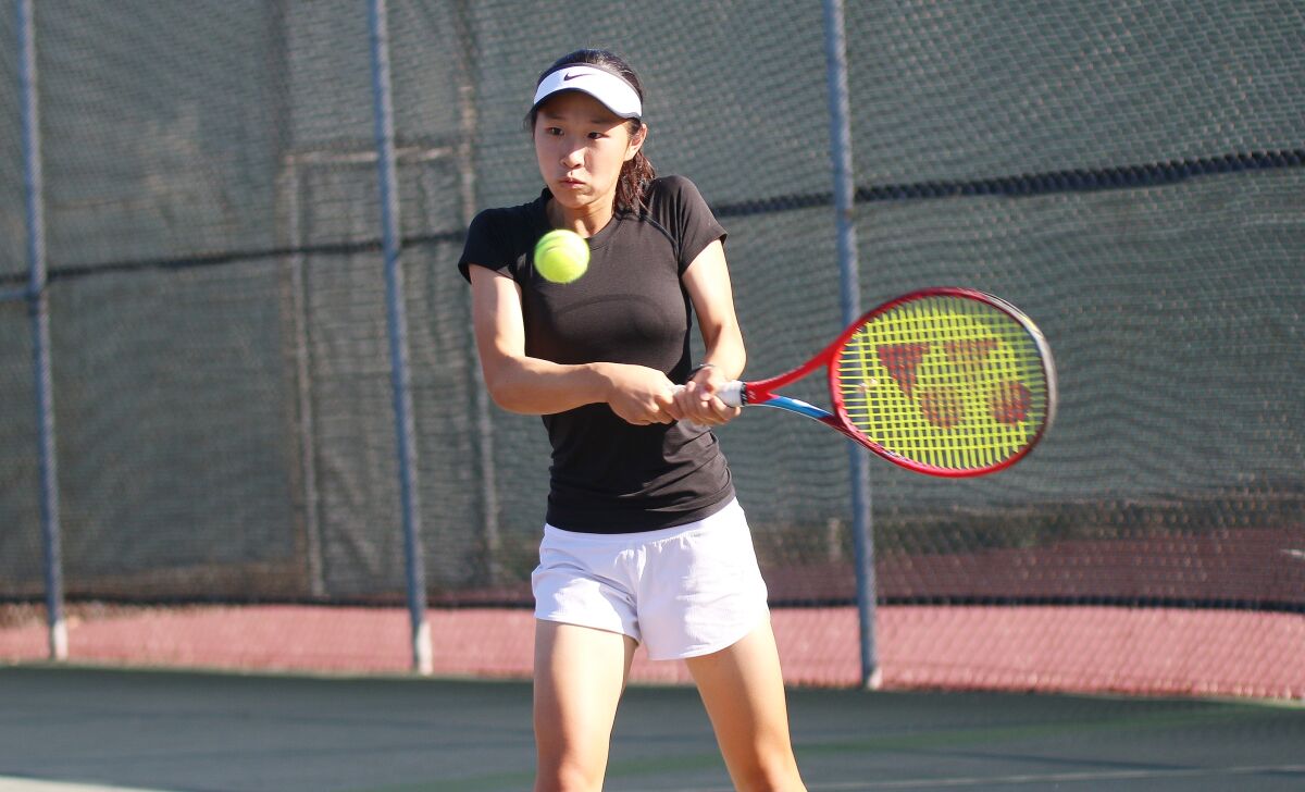 Torrey Pines' Alyssa Ahn is in a group of 24 finalists for USA Today's National Girls Tennis Player of the Year Award.