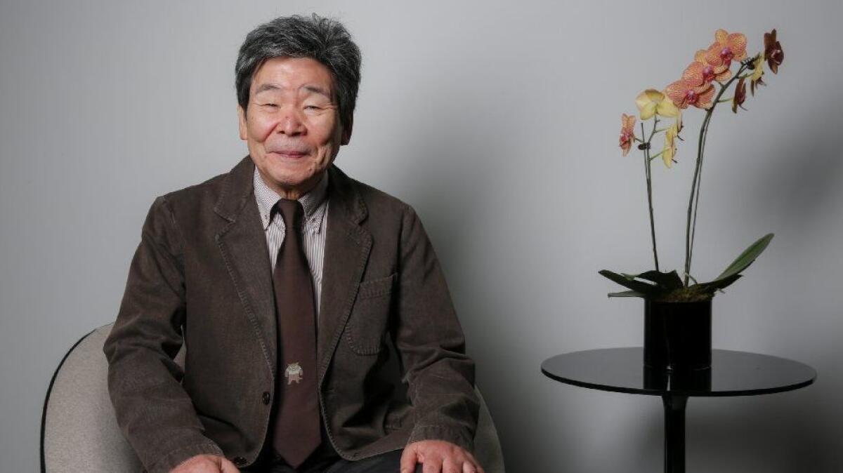 Japanese animator and director Isao Takahata is photographed during a day of press for his film "The Tale of Princess Kaguya," at the Toronto International Film Festival in 2014.
