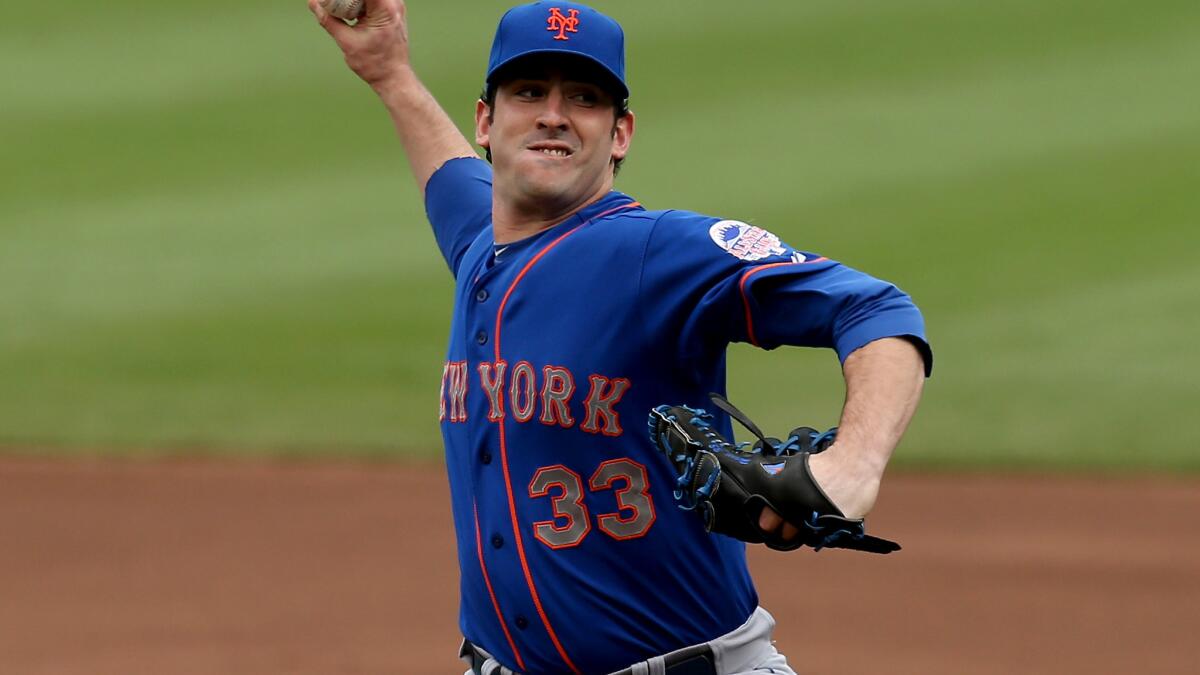 Matt Harvey gave his arm already for the New York Mets,' agent says - Los  Angeles Times