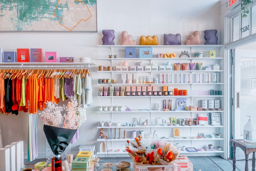 The interior of Prelude and Dawn in Highland Park.
