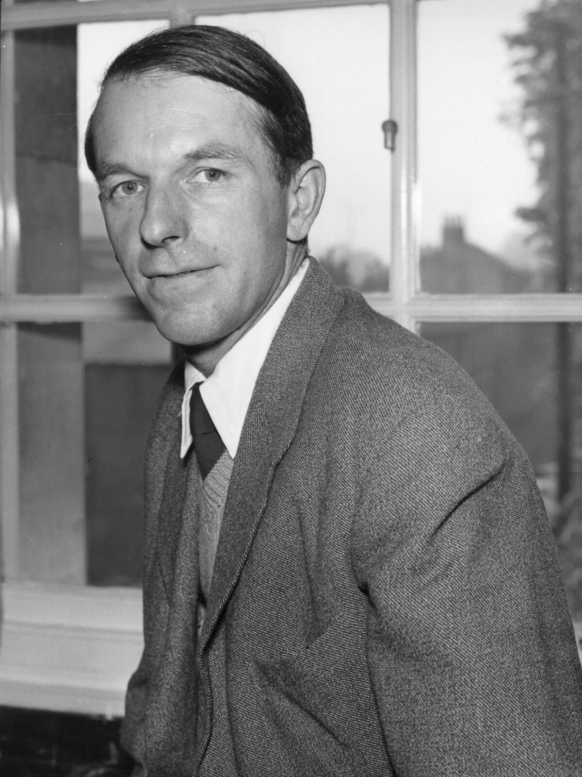 Nobel-winning scientist Frederick Sanger is shown in 1958.