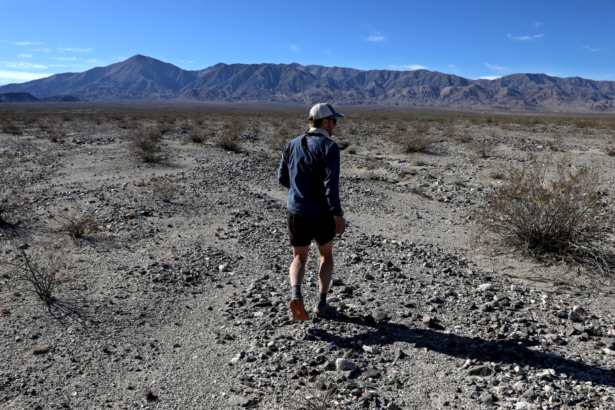 Cameron Hummels traversed Death Valley in just under four days, trekking over 50 miles during the final 24-hours.