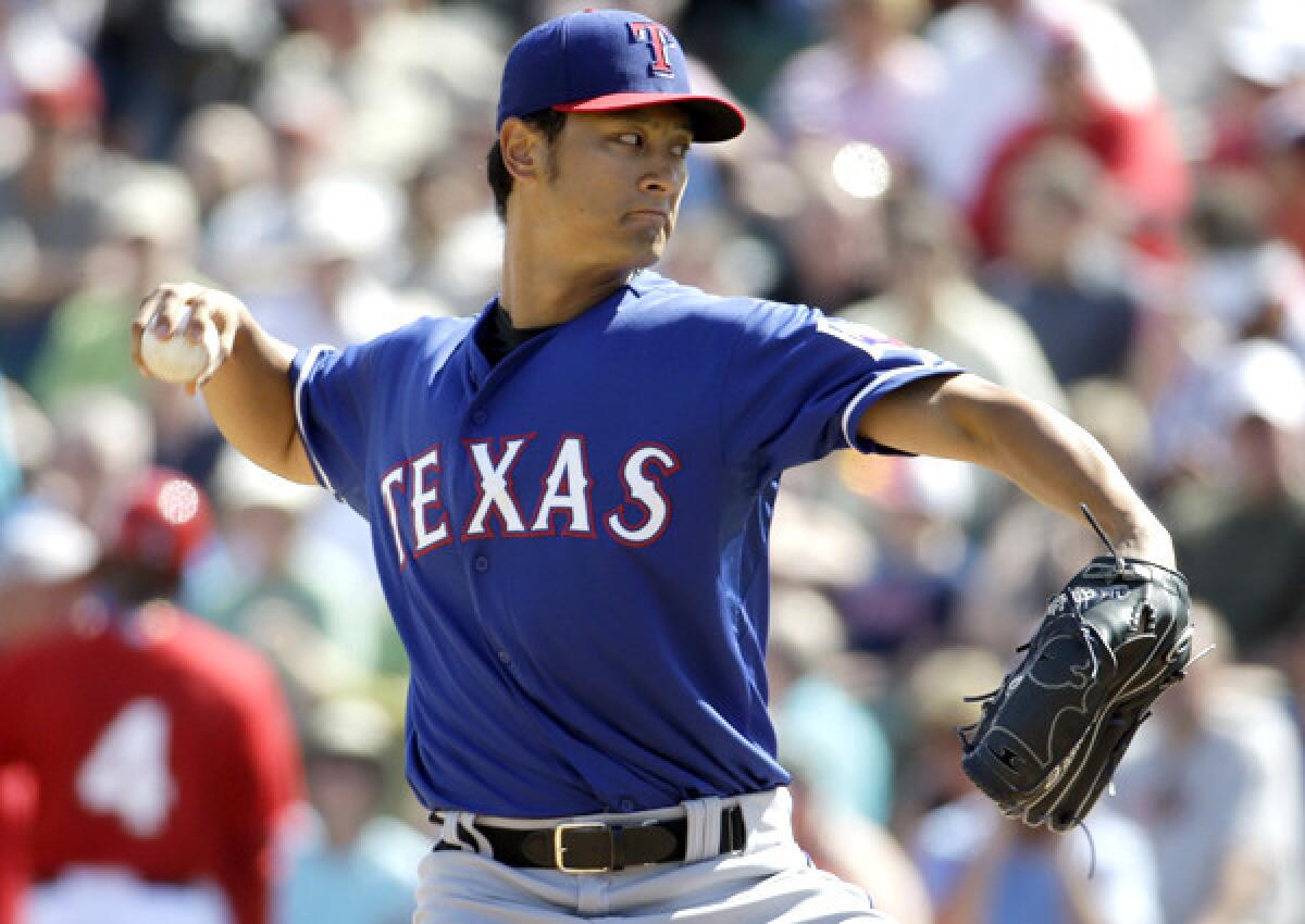 Rangers starting pitcher Yu Darvish is 29-18 with a 3.34 earned-run average in two seasons.