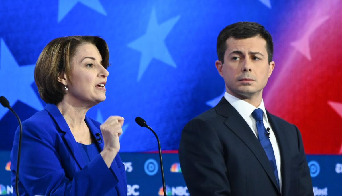 Amy Klobuchar and Pete Buttigieg