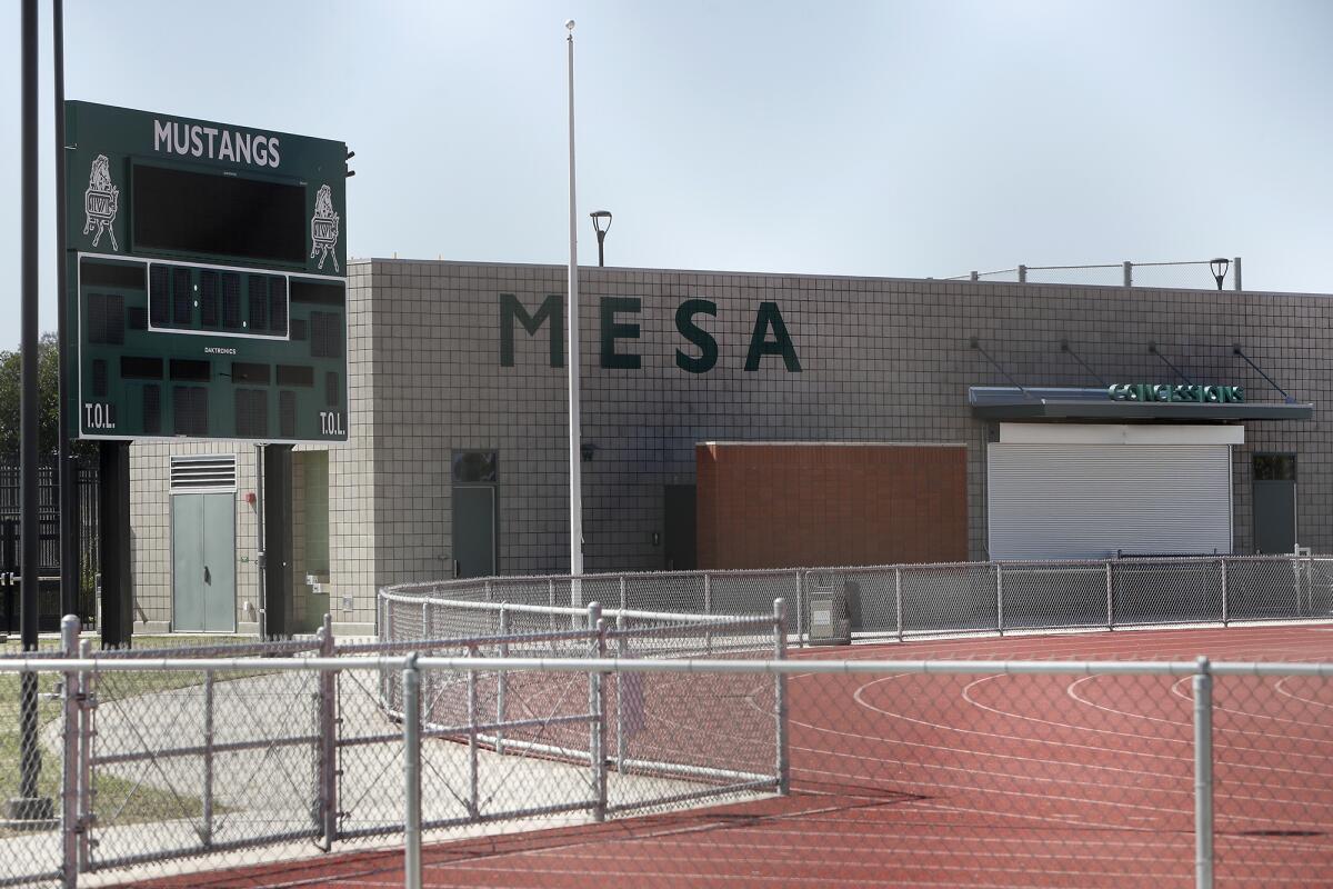 Mustang Field at Costa Mesa High School.