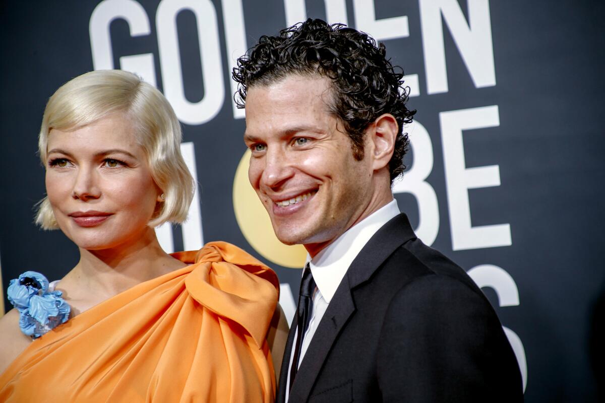 Michelle Williams, left, and Thomas Kail