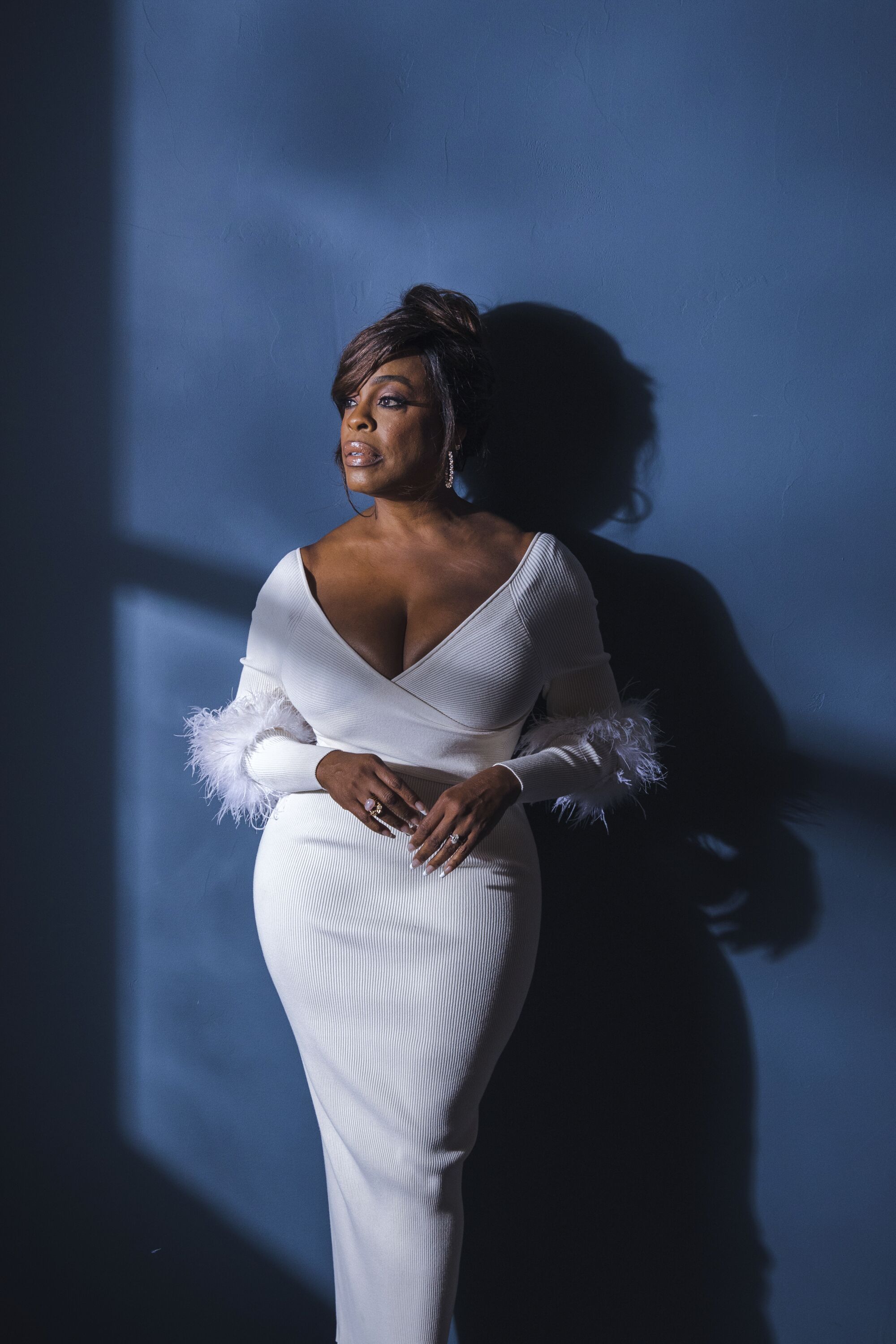 Niecy Nash-Betts poses for a portrait on the set of her show The Rookie: Fed.